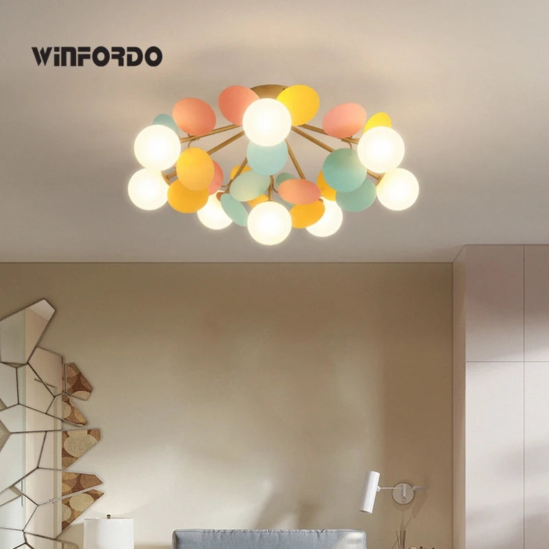 Modern Ceiling Lamp For Children's Room Aisle Led Decor Chandelier Bedroom Lighting Fixture